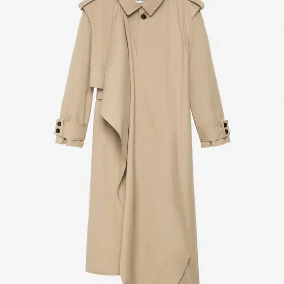 NWOT / REMOVABLE VEST TRENCH COAT 2 IN 1 / THE ITEM ZARA WOMAN